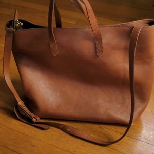 Madewell Transport Tote Zip Closure Shoulder Strap
